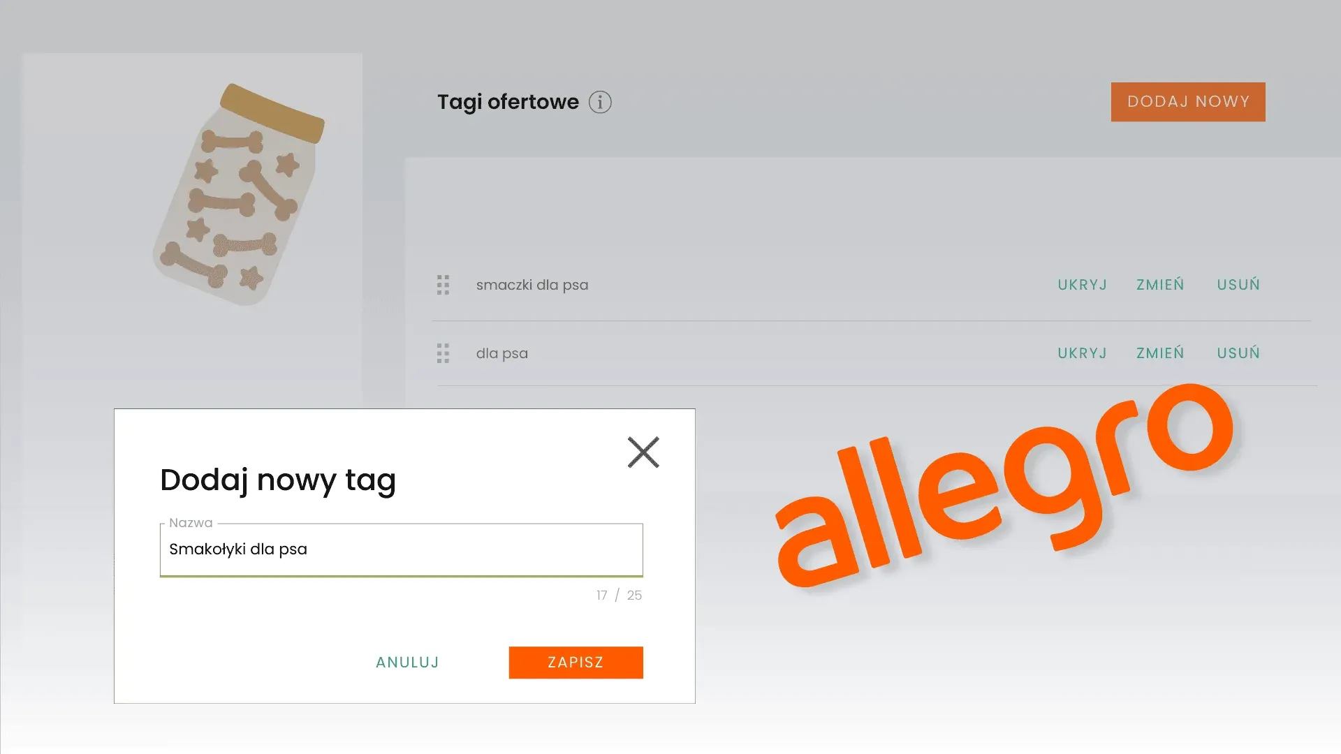 Nabídkové štítky Allegro - uspořádejte své nabídky!