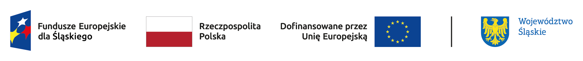Evropské fondy pro Slezsko, Polská republika, Financováno Evropskou unií, Slezské vojvodství
