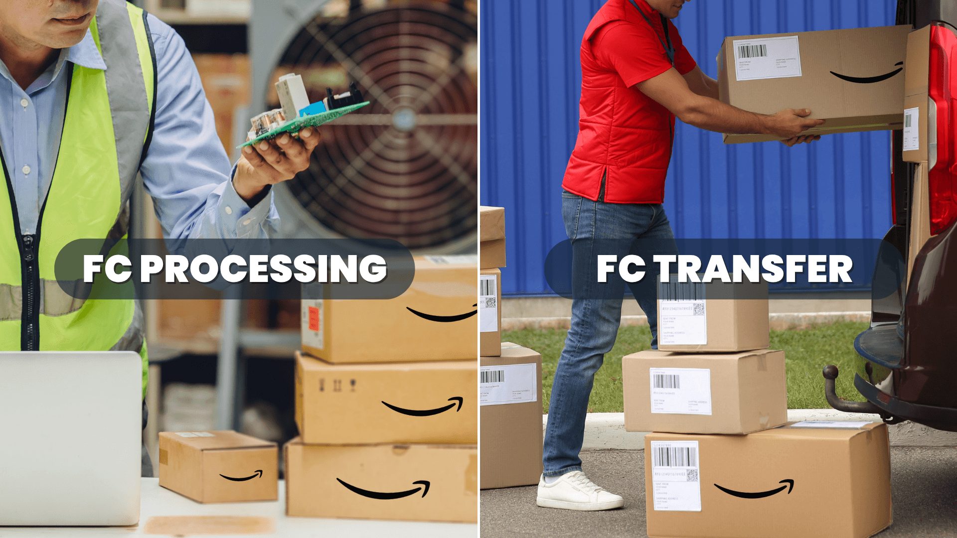 Co znamenají statusy FC Transfer a FC Processing na Amazonu?