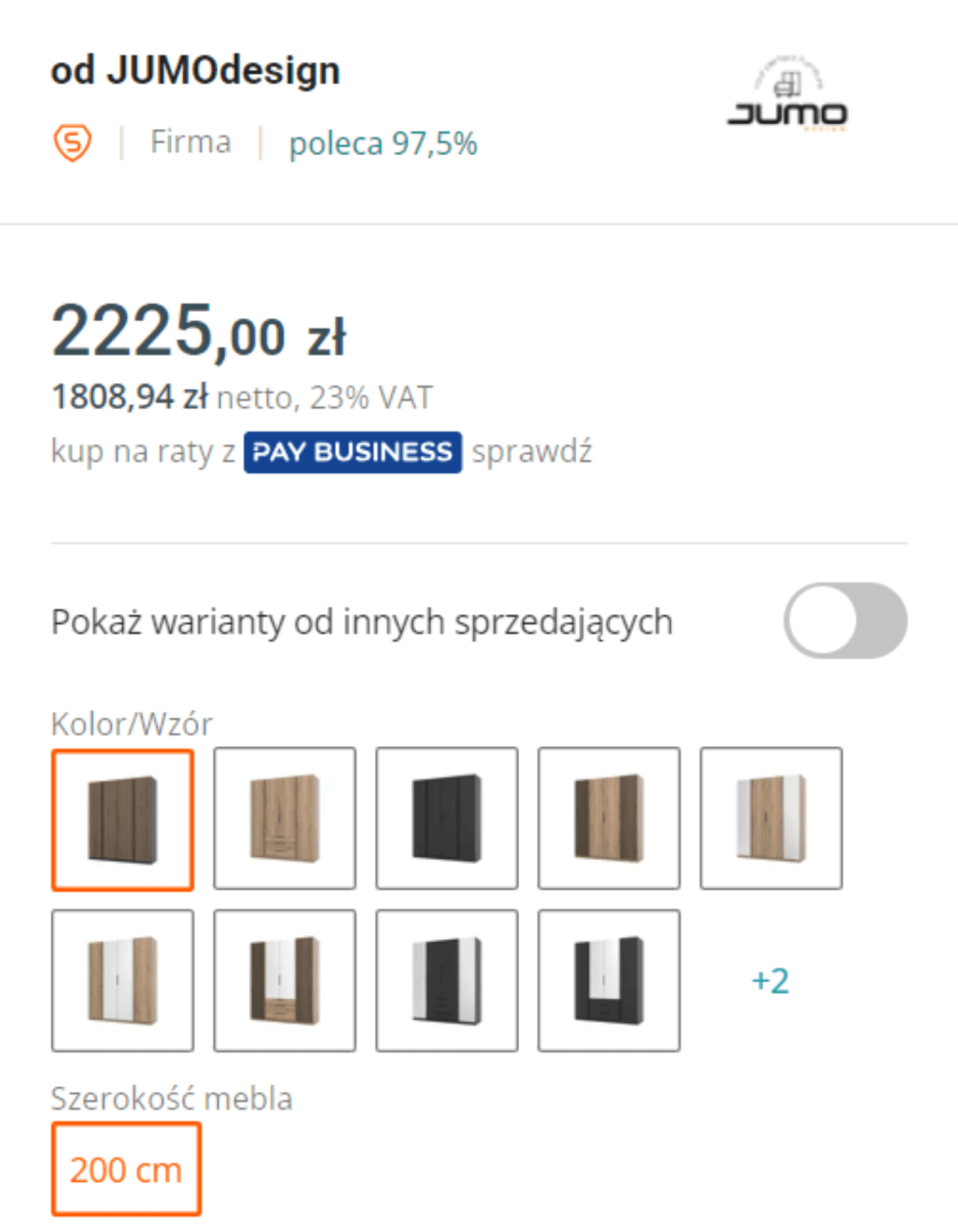Variantování nabídek