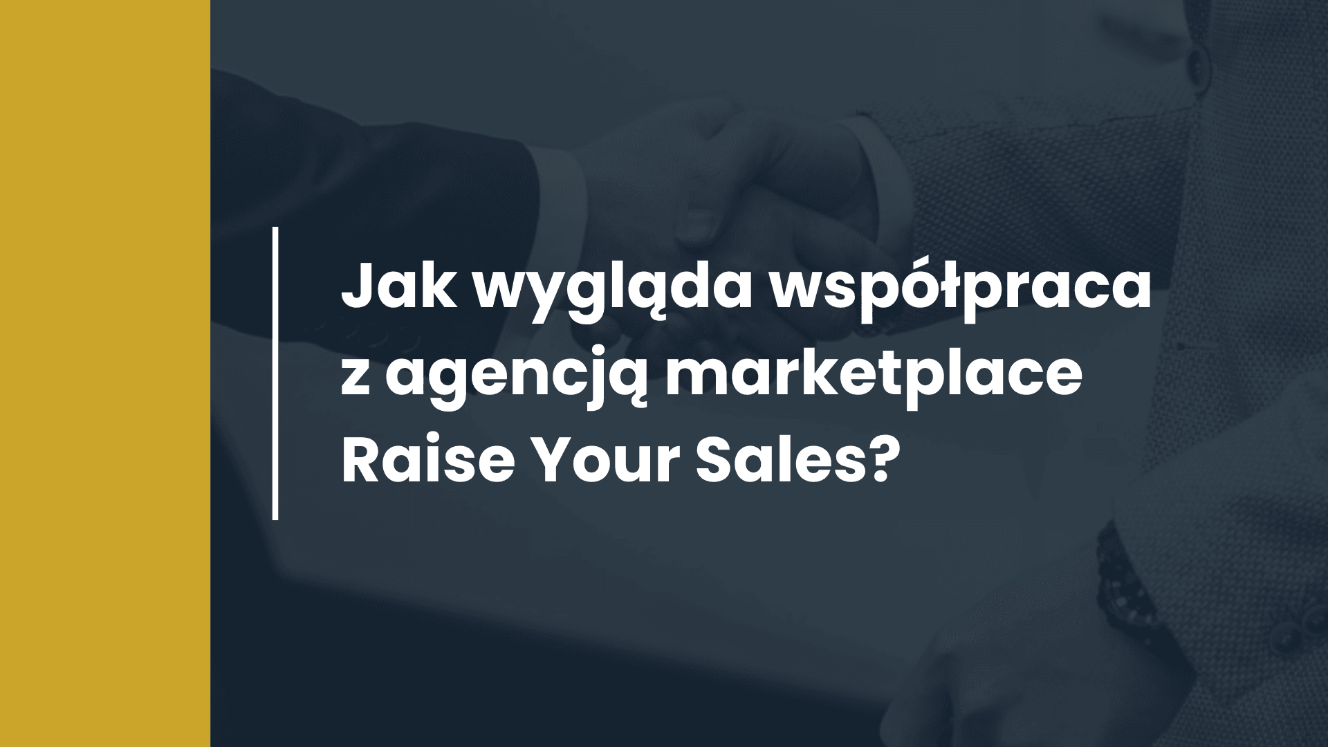 Jak vypadá spolupráce s marketplace agenturou Raise Your Sales?